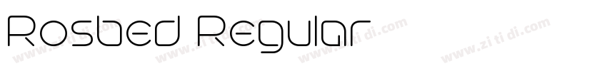 Rosbed Regular字体转换 Rosbed Regular字体转换